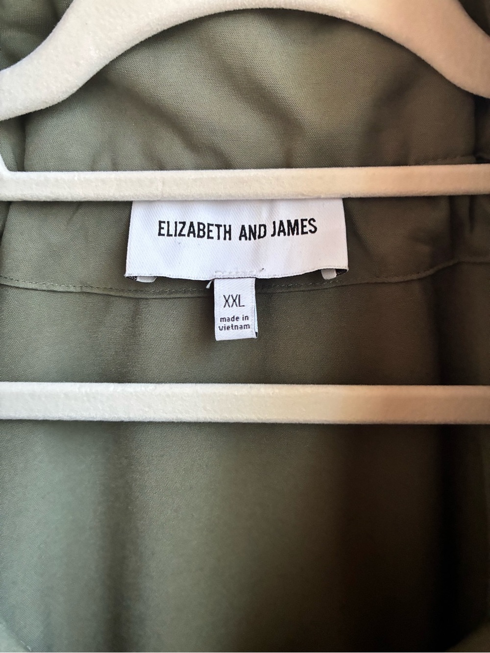 Elizabeth and James Olive Utility Anorak Jacket XXL - Picture 3 of 9